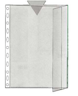 Patenttitasku A4 vihreä reuna