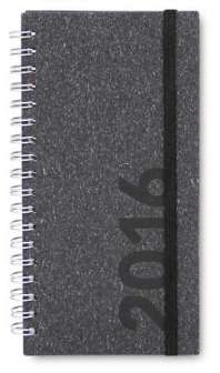 Pocket Memory Taskukalenteri EKO musta kartonki parikierre