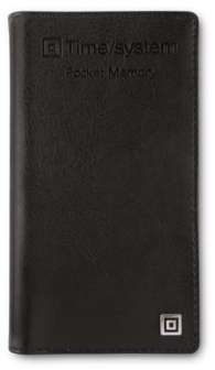 Pocket Memory Taskukalenteri musta keinonahka parikierre