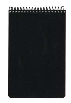 Poliisilehtiö 90x148 musta 100 lehteä