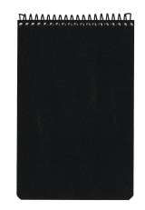 Poliisilehtiö 90x148 musta 100 lehteä