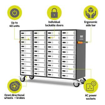 Port Connect latauskärry 40 laitteelle