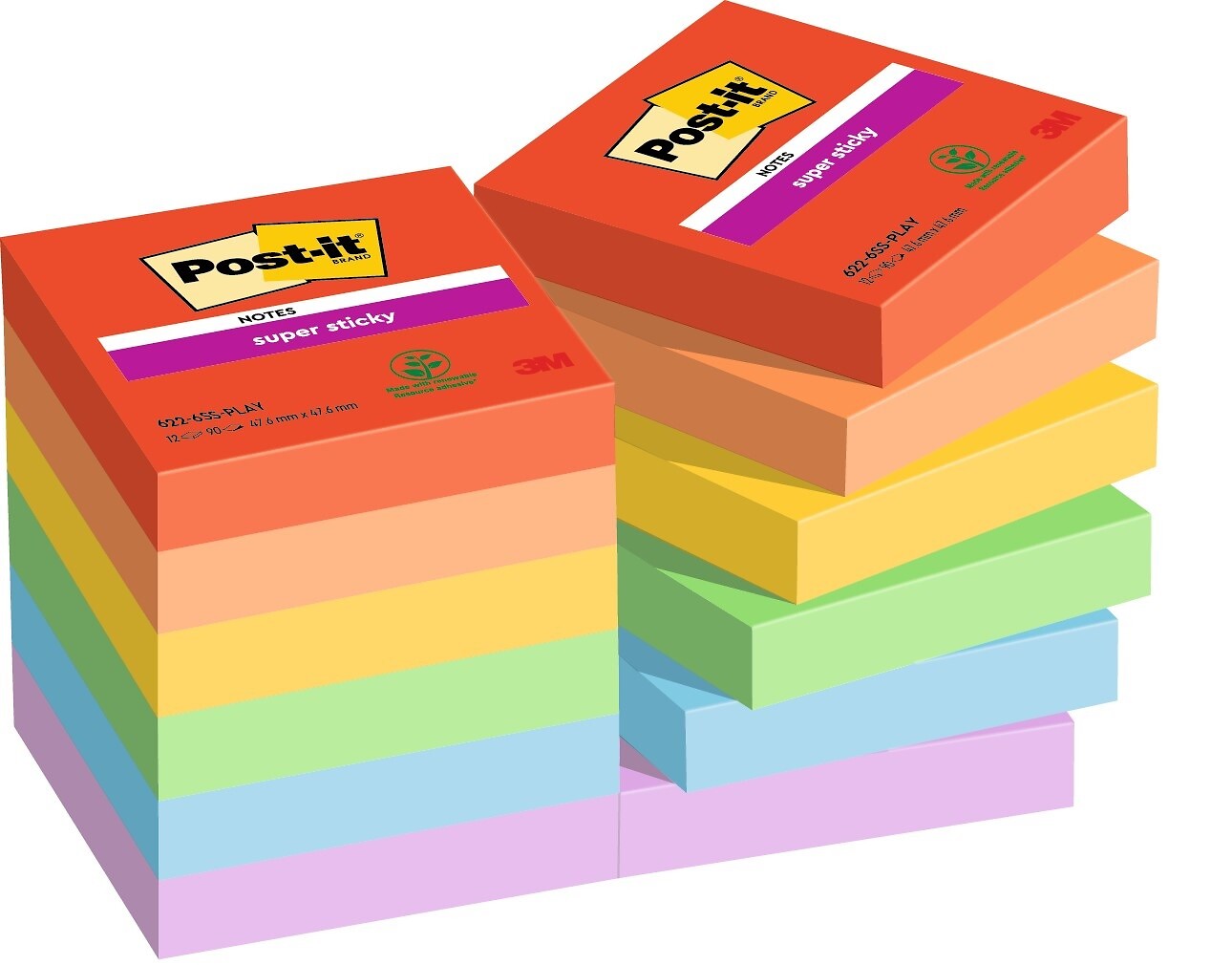 Post-it viestilap 47,6x47,6 mm