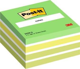 Post-it vihreä pastelli 76x76mm