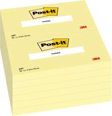 Post-it Canary Yellow 76x102mm.
