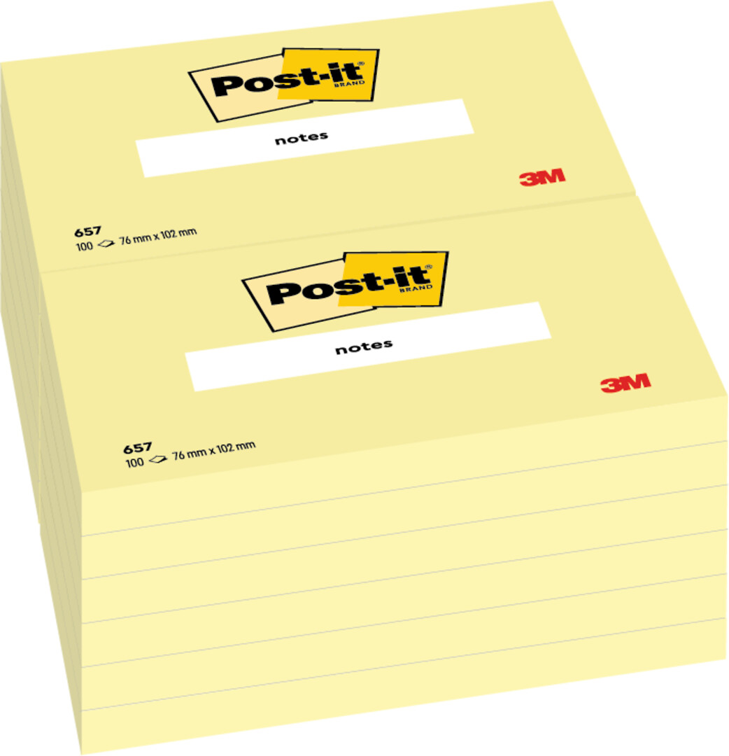 Post-it Canary Yellow 76x102mm