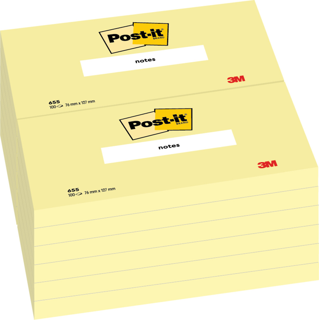 Post-it Canary Yellow 76x127mm