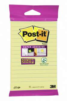 Post-it viestilappu viivoilla  POISTUVA