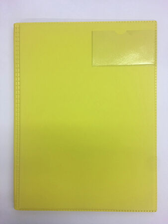 Potilaskansio muovia keltainen