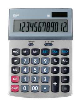 Pöytälaskin ativa AT-814 valokenno/paristo