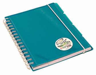 Projektilehtiö A4/120 taskulla turkoosi