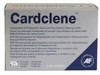 Puhdistuskortti Cardclene chipkortin lukijat/automaatit