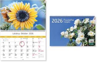 Puutarha seinäkalenteri