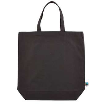 Puuvillakassi Fairtrade musta Vinga