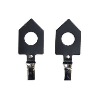 Pyyhekoukku nahkainen, musta, 2 kpl