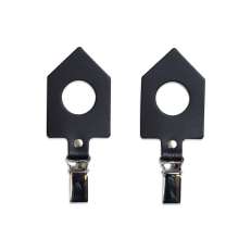 Pyyhekoukku nahkainen, musta, 2 kpl