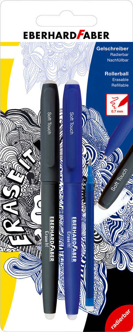 Pyyhittävä geelikynä 0,7 mm