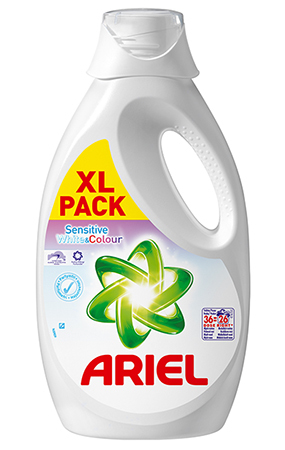 Pyykinpesunestetiiviste Ariel 1,82 L valko+kirjo Sensitive