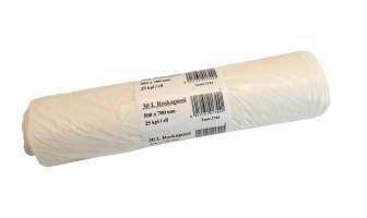 Roskapussi xtraLDPE valkoinen 30L
