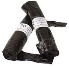 Roskapussi LDPE musta 30L