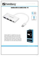 Sandberg USB-C to 3 x USB 3.0