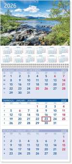 Triplanner suuri seinäkalenteri