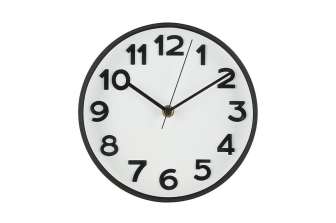 Seinäkello Ora musta 20cm