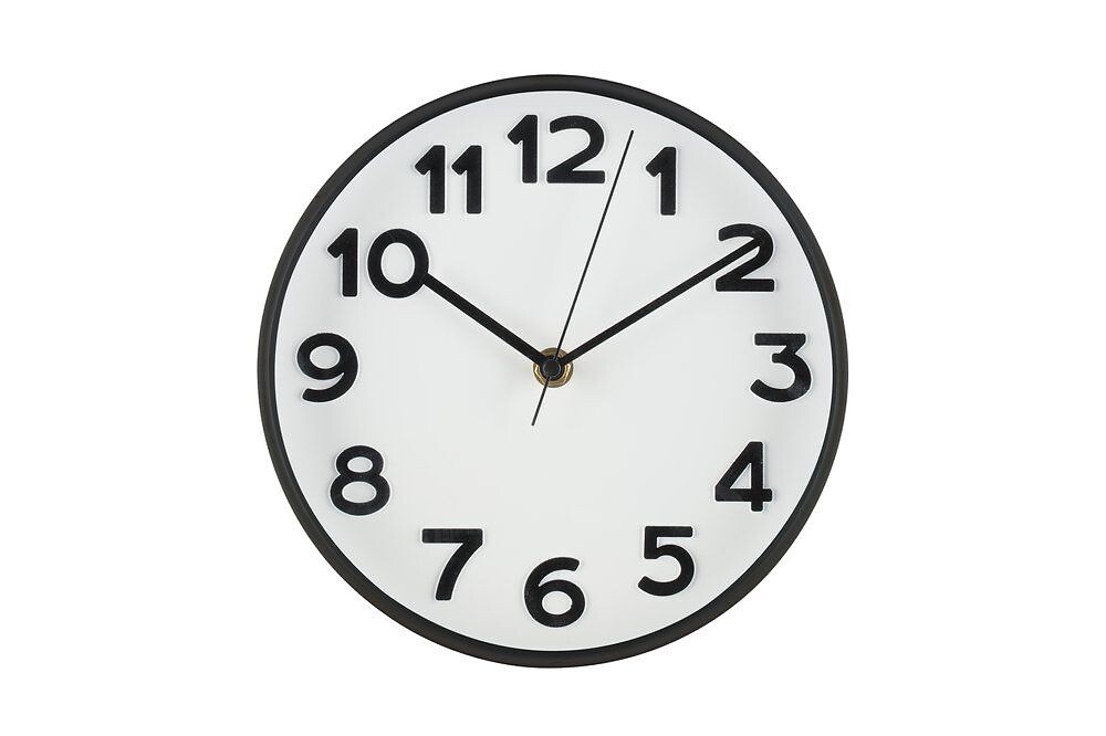 Seinäkello Ora musta 20cm