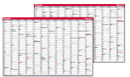 Seinäplanner 2019 kaksipuolinen, suomi/ruotsi