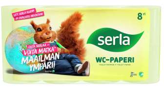 Serla WC-paperi keltainen 3-krs