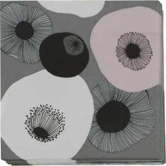 Servetti 33x33cm harmaa