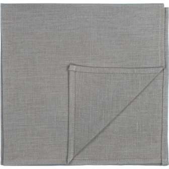 Servietti harmaa 47x47cm pellava, Kallio Pentik