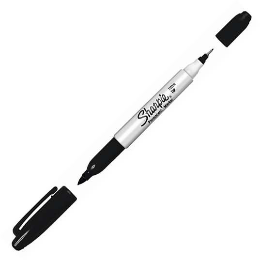 Sharpie Twin Tip 0,5/1,0mm musta