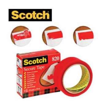 Sinetöintiteippi Scotch 820 35mm x 33m punainen