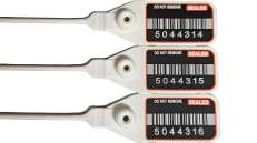 Sinettipanta valkoinen numerot viivakoodilla