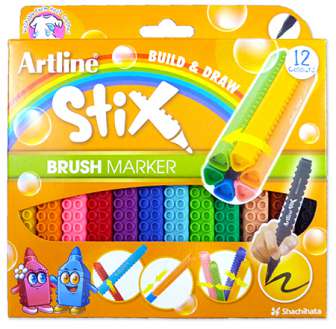 Sivellinhuopakynäsrj Artline Stix 12 väriä/sarja vesiliuk.