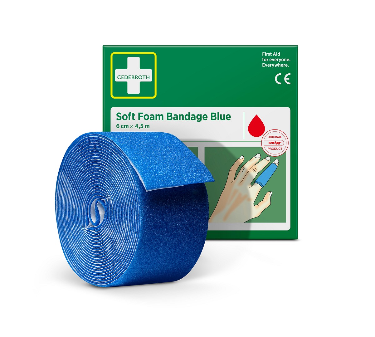 Soft laastari sininen 6cm 4,5m