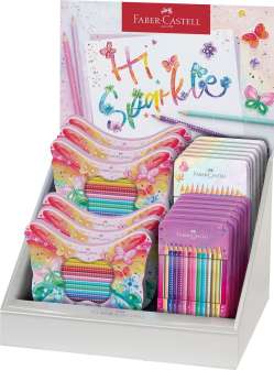 Sparkle colour pencil gift display