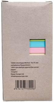 Viestilappu 76x76mm värilajitelma 100%