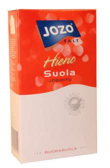 Suola Jozo jodioitu 1 kg 12 kg/ltk