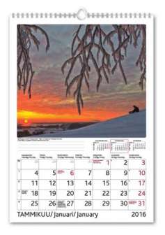 Suomalainen maisema 2019 kartonki parikierre