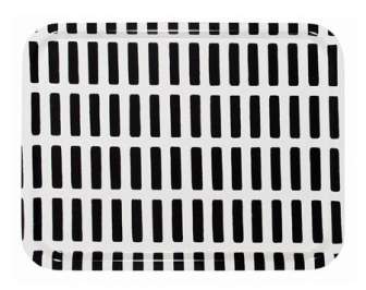 Tarjotin Artek Siena valkoinen/musta 430x330 mm