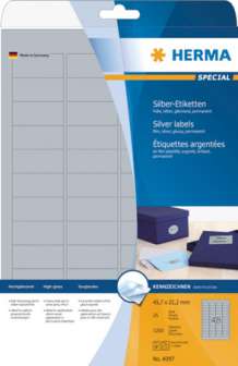 Tarra Herma 4097 hopea 45,7x21,2 mm 48-os.|25ark/pak