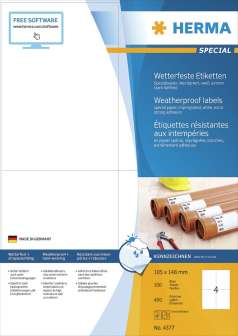 Herma Special 4377 A4/4-os säänkestävä