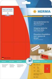 Tarra Herma 8325 neonpunainen