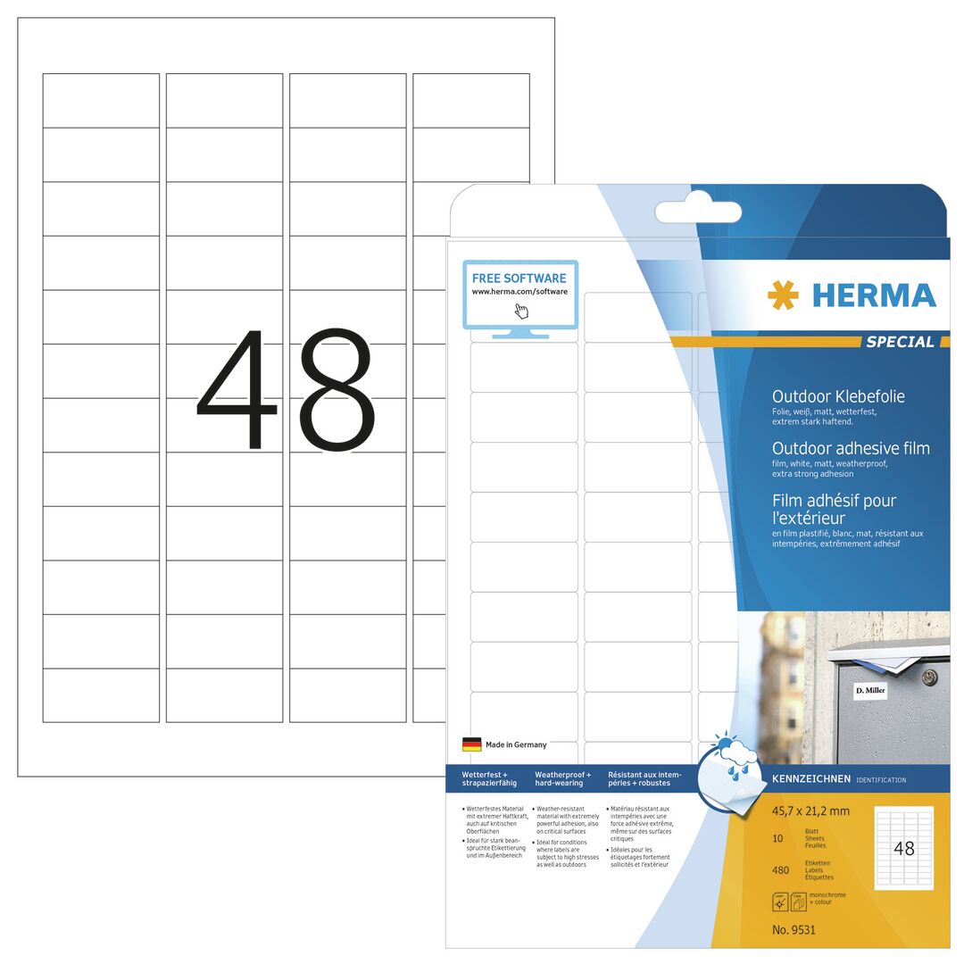 Herma Special 9531 A4/48-os säänkestävä