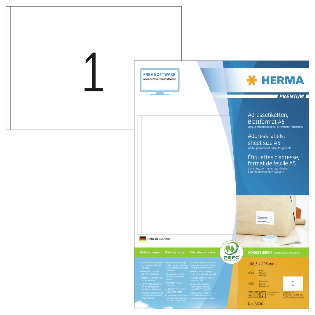 Herma Premium 8690 A4/1-os