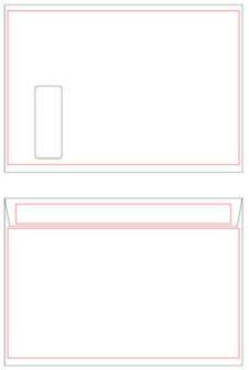 Kirjekuori E4 valkoinen ikkuna