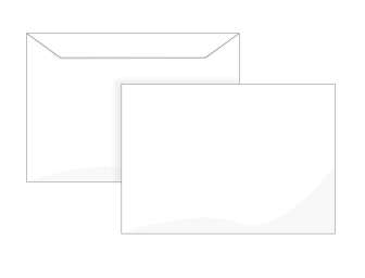 Kirjekuori C4 valkoinen