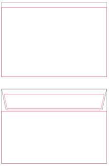 Kirjekuori C6 valkoinen